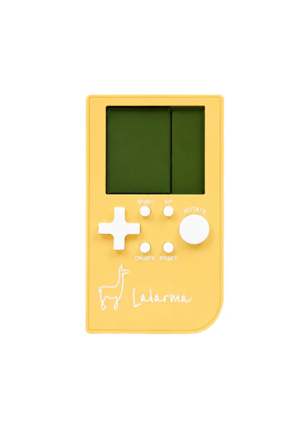 Lalarma Pocket Game – håndholdt retro spillekonsol med 11 spil - Gul