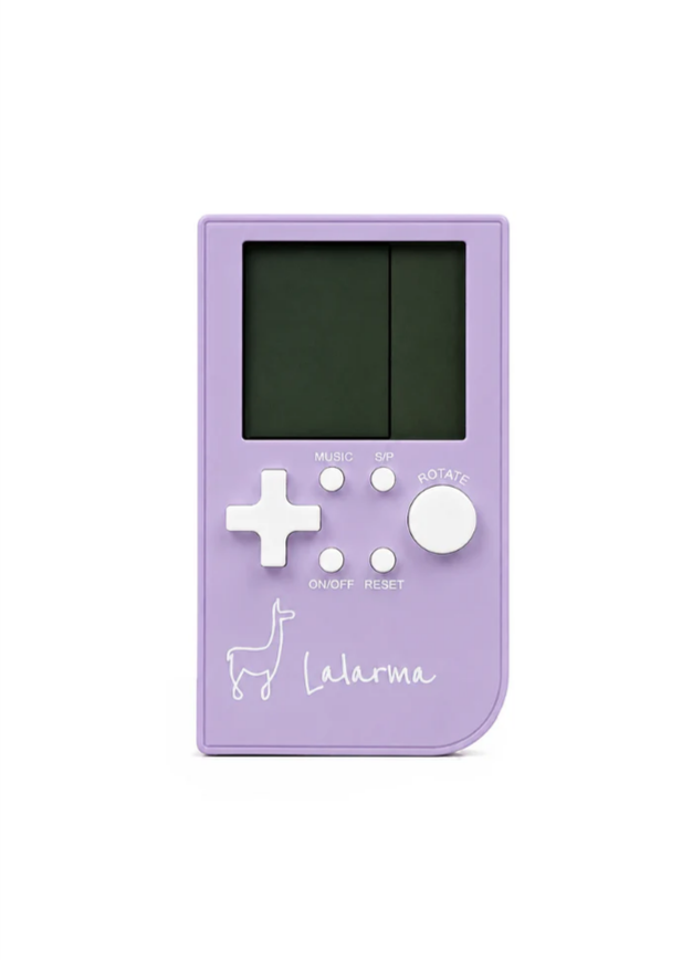 Lalarma Pocket Game – håndholdt retro spillekonsol med 11 spil - Lilla