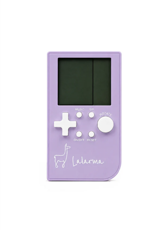 Lalarma Pocket Game – håndholdt retro spillekonsol med 11 spil - Lilla