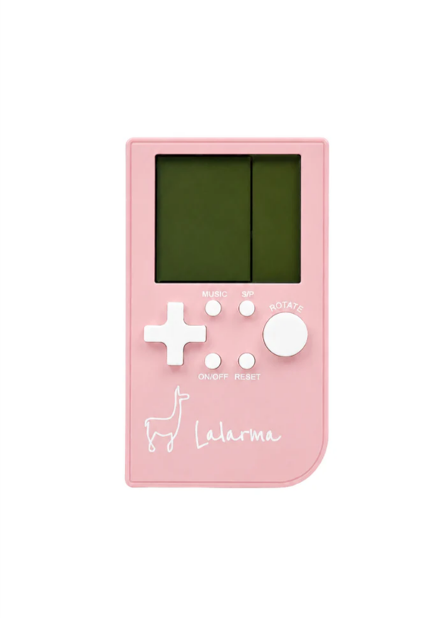 Lalarma Pocket Game – håndholdt retro spillekonsol med 11 spil - Rose
