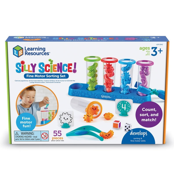 Learning Resources - Silly Science – Finmotorik & Sorteringssæt