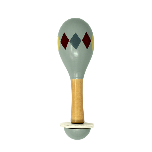 MAMAMEMO - Maracas i træ – Grøn Harlekin