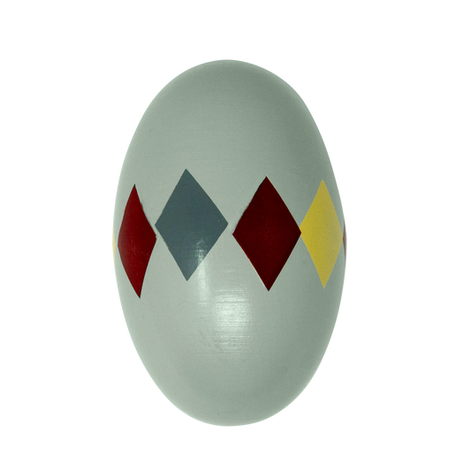 MAMAMEMO - Rasleæg i træ – Grøn Harlekin