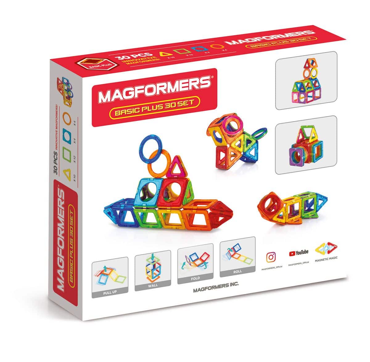 Magformers - Basic Plus 30 stk