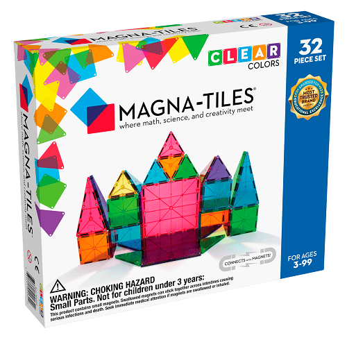 Magna-Tiles 32. stk. Transparent