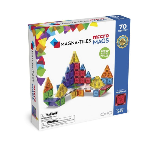 Magna-Tiles - MicroMAGS 70 dele Deluxe magnetisk byggesæt