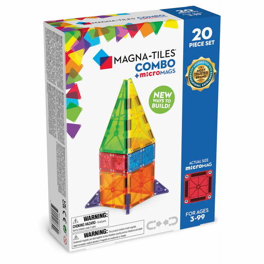 Magna-Tiles - MicroMAGS Kombi 20 stk
