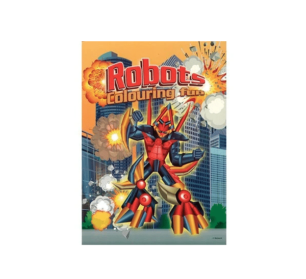 Malebog A4 Robots 16 sider