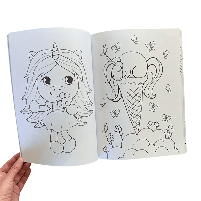 Malebog med enhjørninger