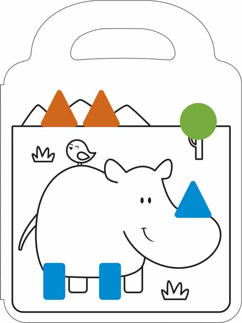 Malebog med klistermærker: Ræv