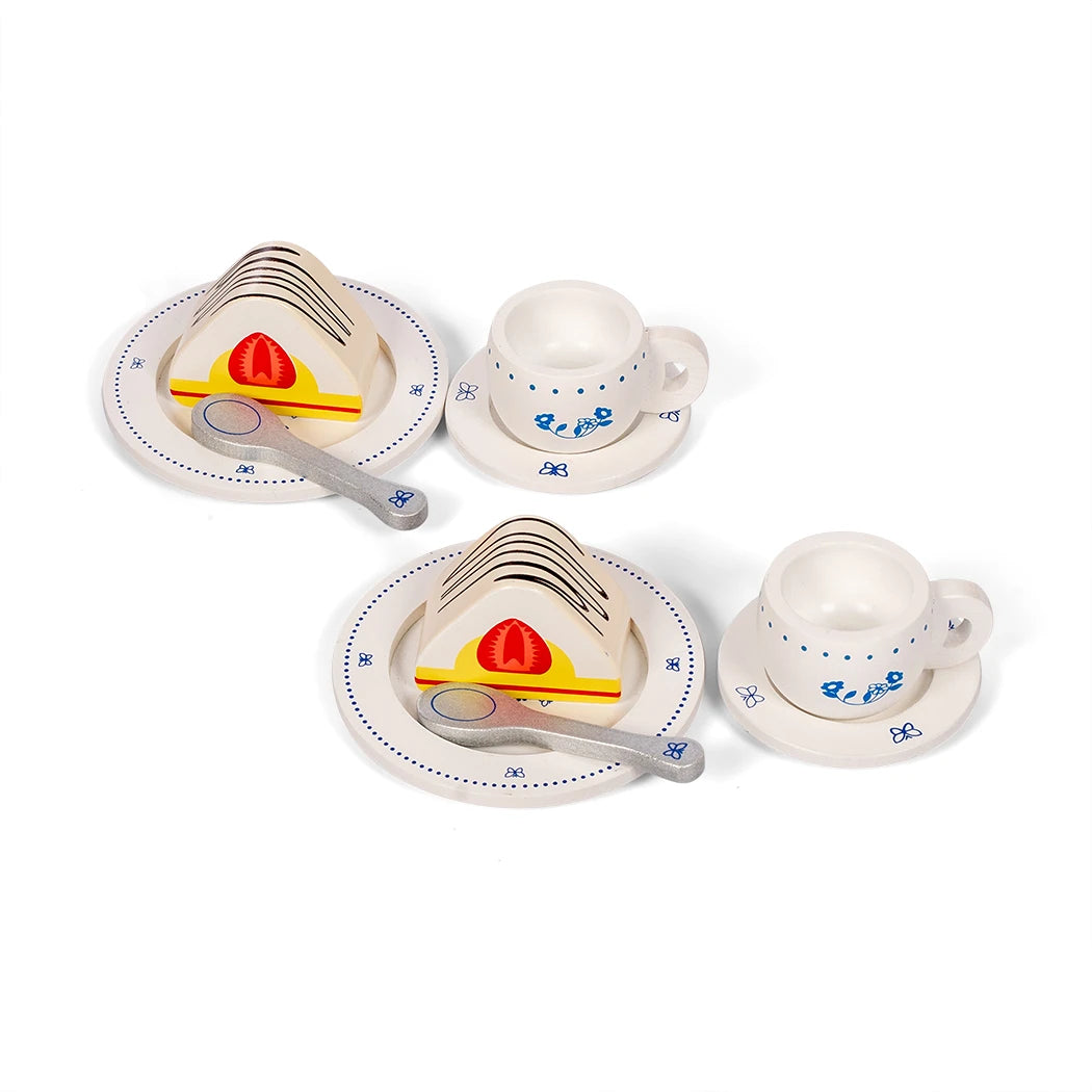 Mamamemo - Eftermiddagste Sæt Royal – Legemad i træ til børn