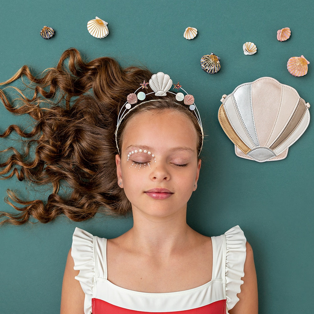 Mimi & Lula - Skuldertaske - Muslingeskal - Shimmer