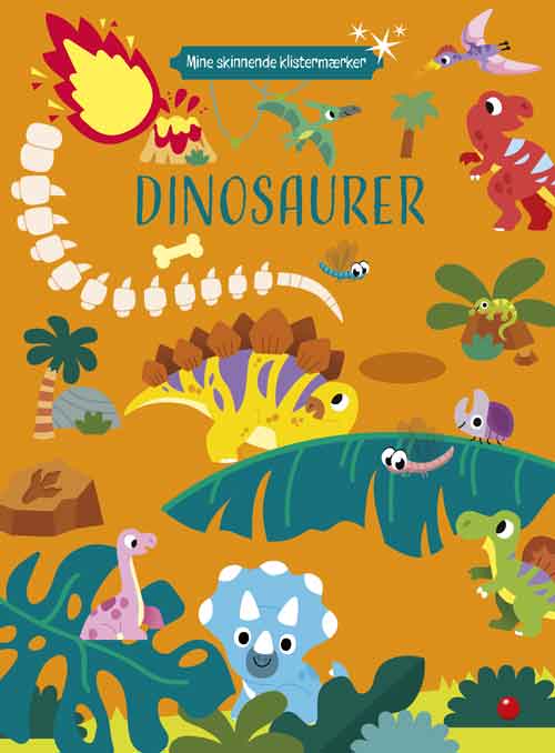Mine skinnende klistermærker: Dinosaurer | Opgavebog med klistermærker