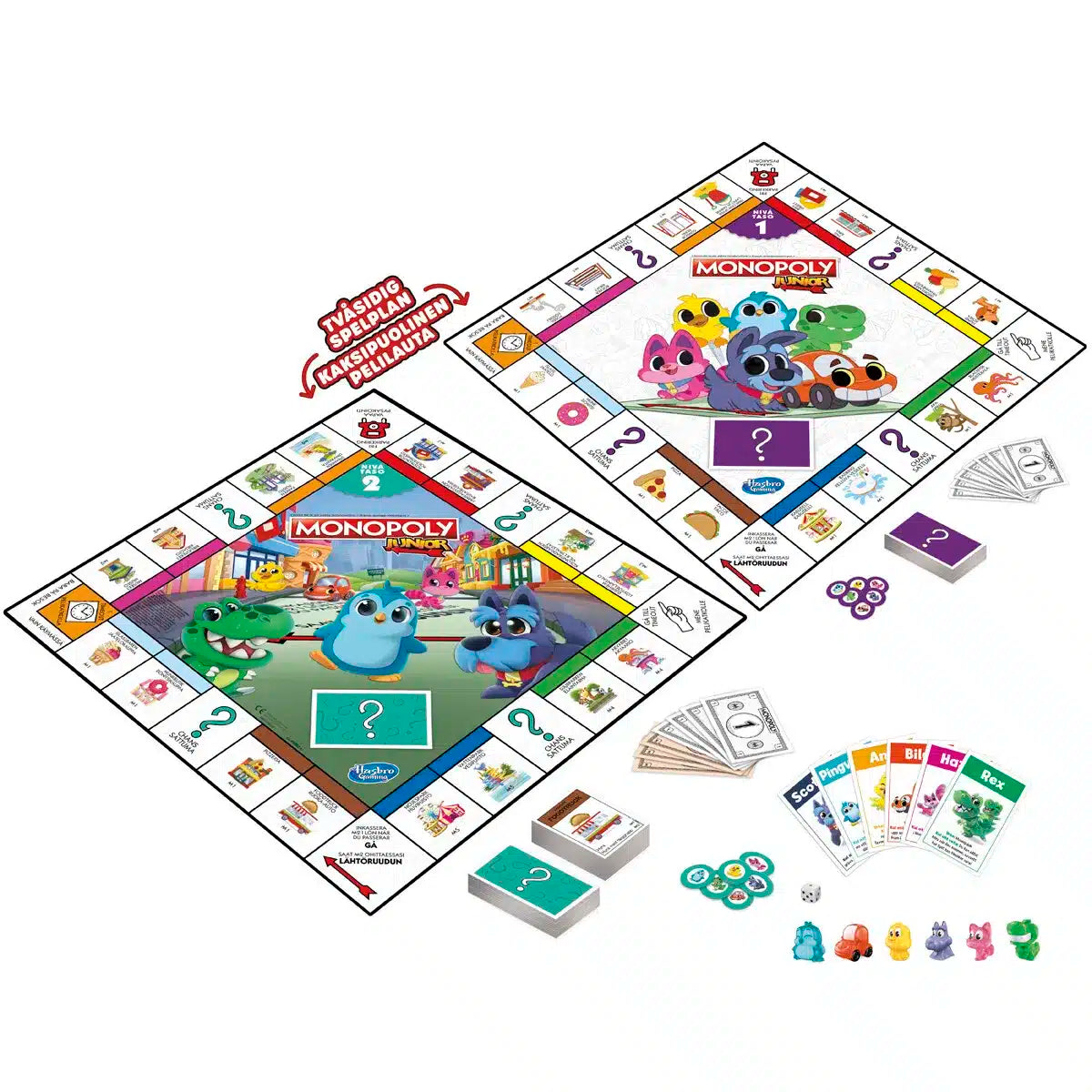Monopoly Junior 2 i 1 DK/NO – Sjovt Familiespil for Børn