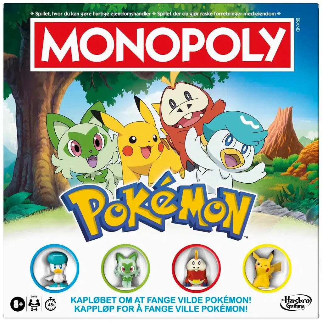 Monopoly Pokémon DK NO – Fang og Byg Dit Pokémon-Univers