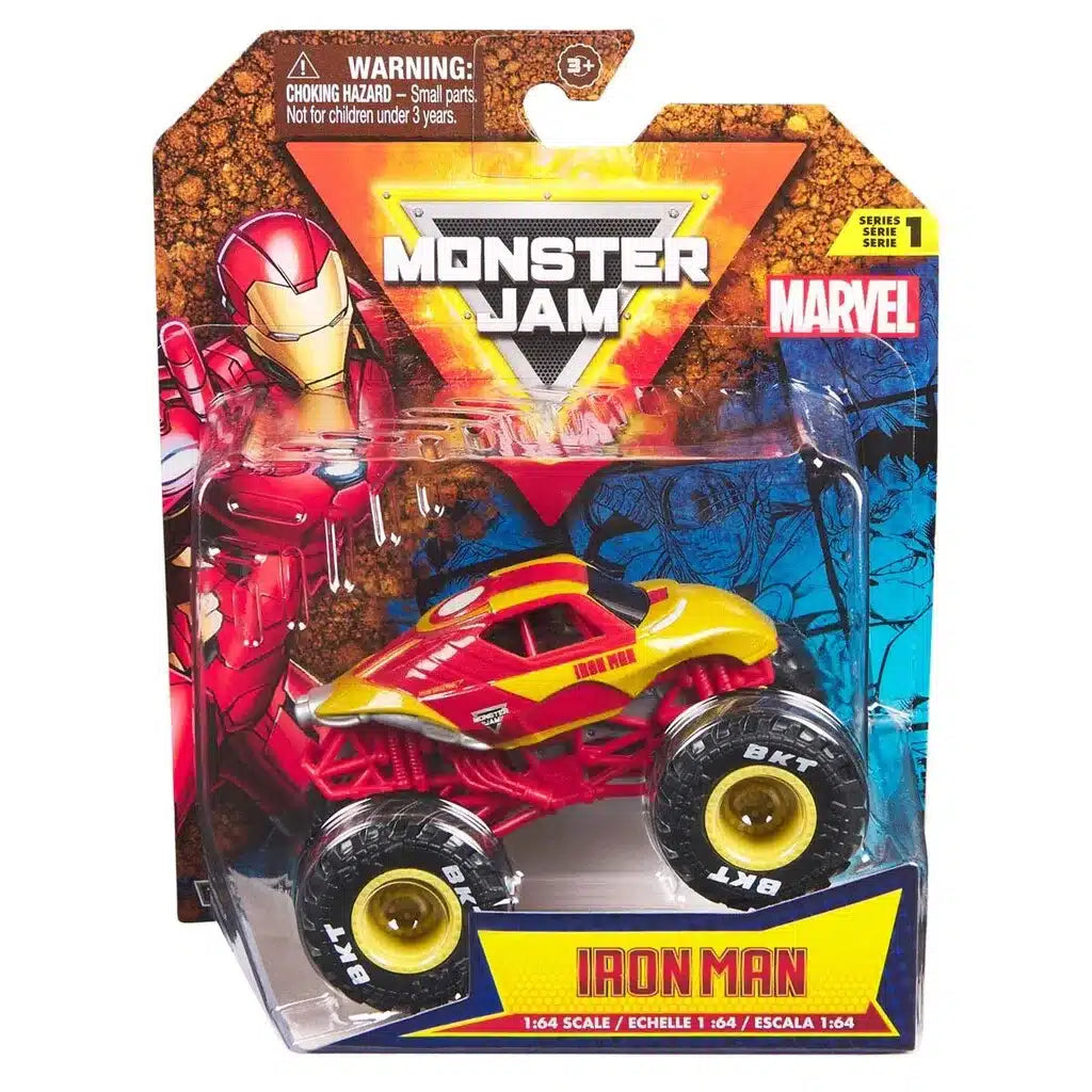 Bil - Monster Jam 1:64 Marvel Single Pack - Iron Man