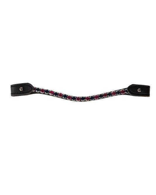My Hobby Horse - Pandebånd til kæphest med pink og navy sten
