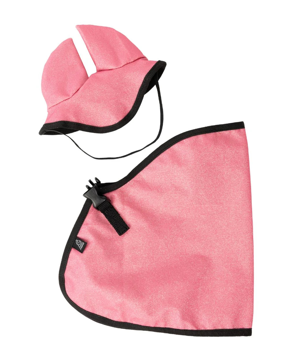 My Hobby Horse - Pink glitter dækken & hut til kæphest – 2 dele