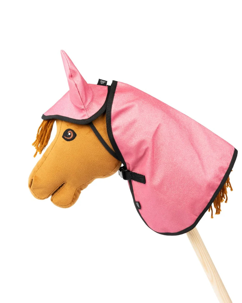 My Hobby Horse - Pink glitter dækken & hut til kæphest – 2 dele