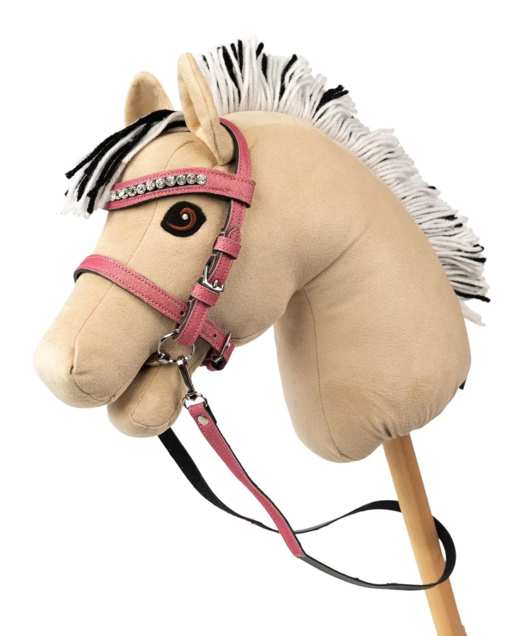 My Hobby Horse - Pink glittertrense til kæphest med tøjler
