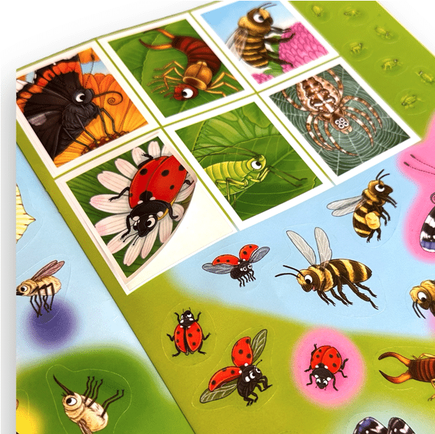 Naturens verden – med klistermærker – Insekter og andre smådyr