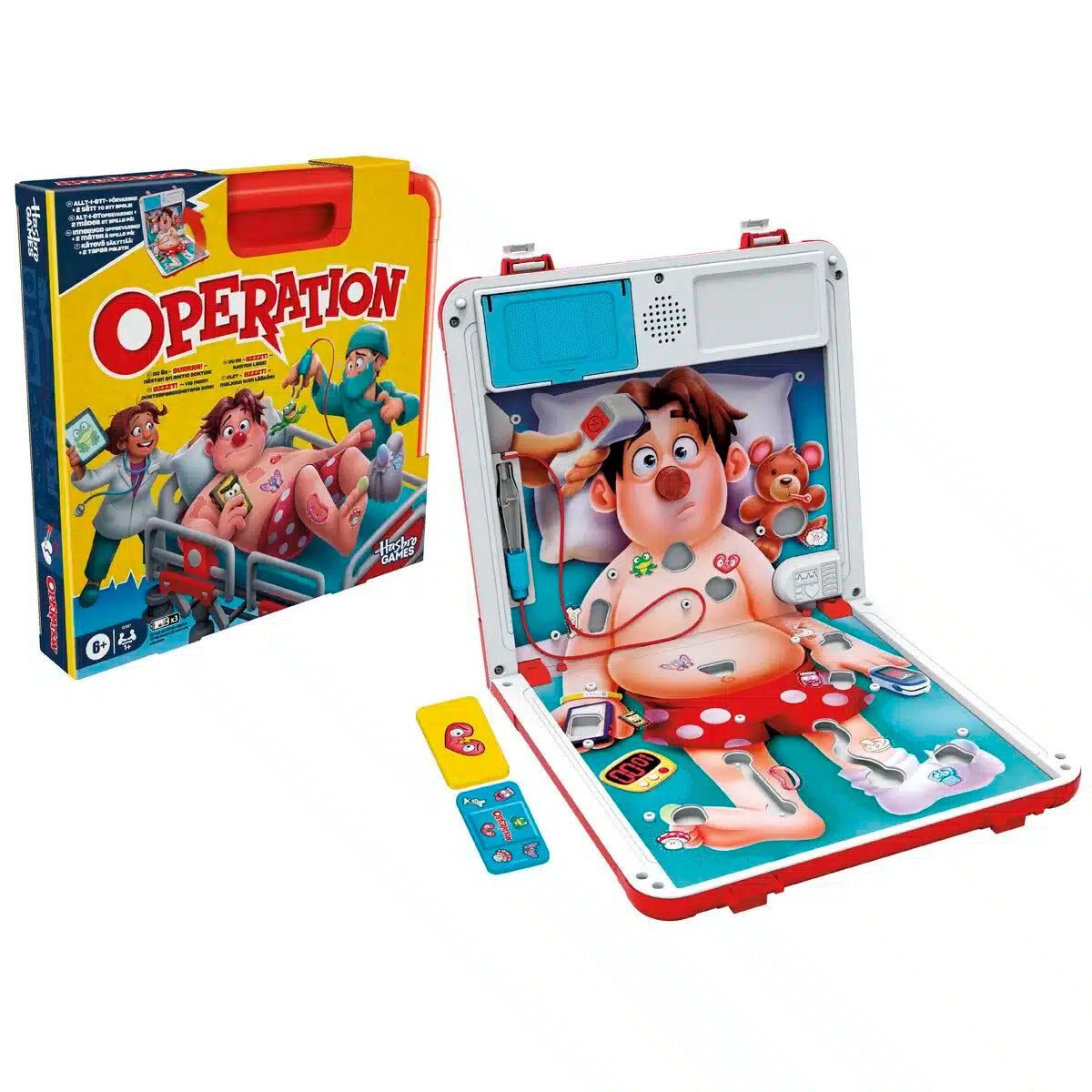 Hasbro Games – Operation – Klassisk Familiespil DK/NO/SE/FI