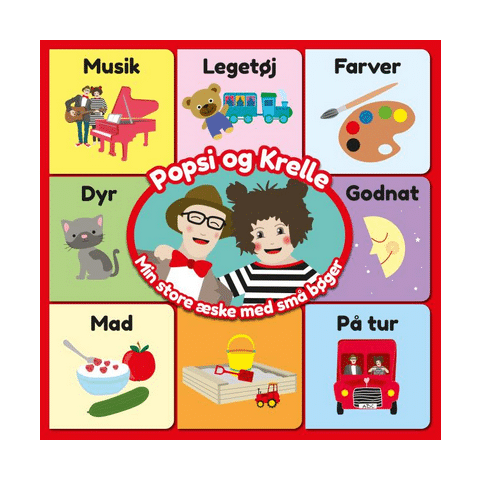 Popsi og Krelle Min store æske med små bøger
