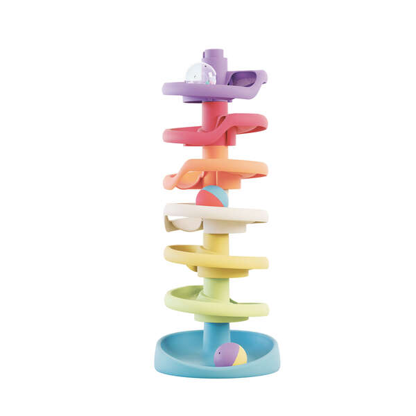Quercetti - PlayEco+ Spiral Tower Kuglebane – 10 dele
