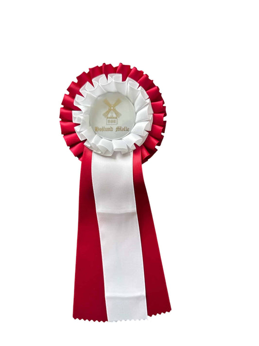 Roset til kæphest - mellem - rød