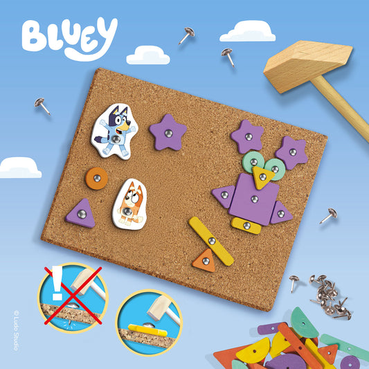 SES Creative Bluey Hammersæt | Kreativt hamrebræt i træ fra 3 år