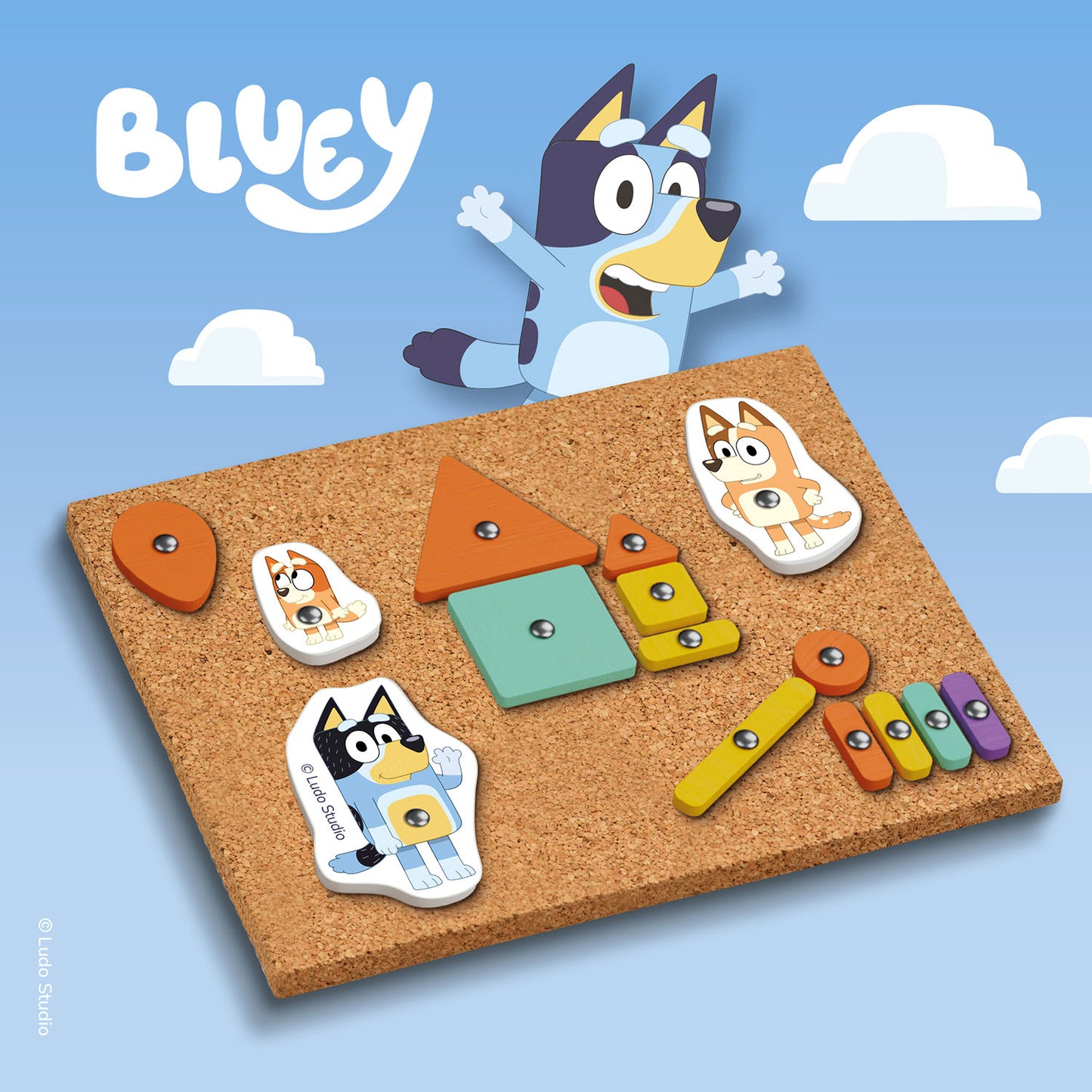 SES Creative Bluey Hammersæt | Kreativt hamrebræt i træ fra 3 år