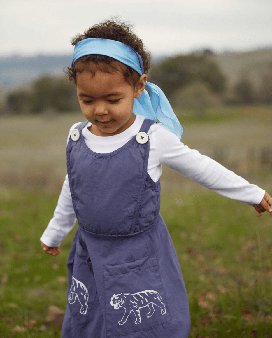 Sarahs Silks Legesilke 53 x 53 cm - Himmelblå