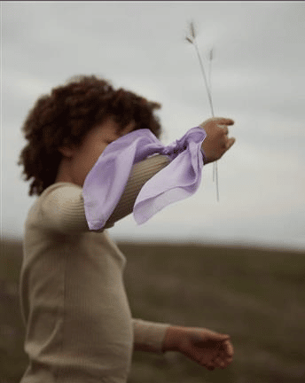 Sarahs Silks Legesilke 53 x 53 cm - Lavendel