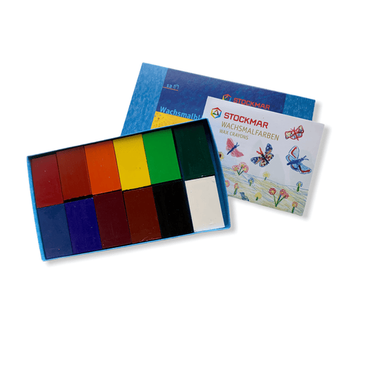 stockmar Bivoksfarver 12 blokke i papæske