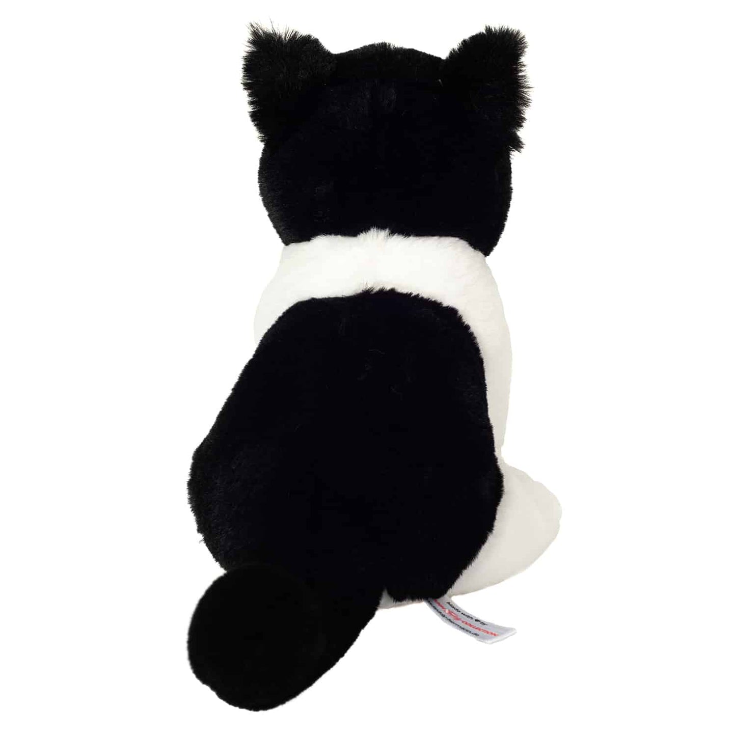 Teddy Hermann - Siddende kat sort-hvid 20 cm