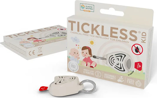 Tickless Baby/Kid Beige – kemikaliefri flåtbeskyttelse til børn