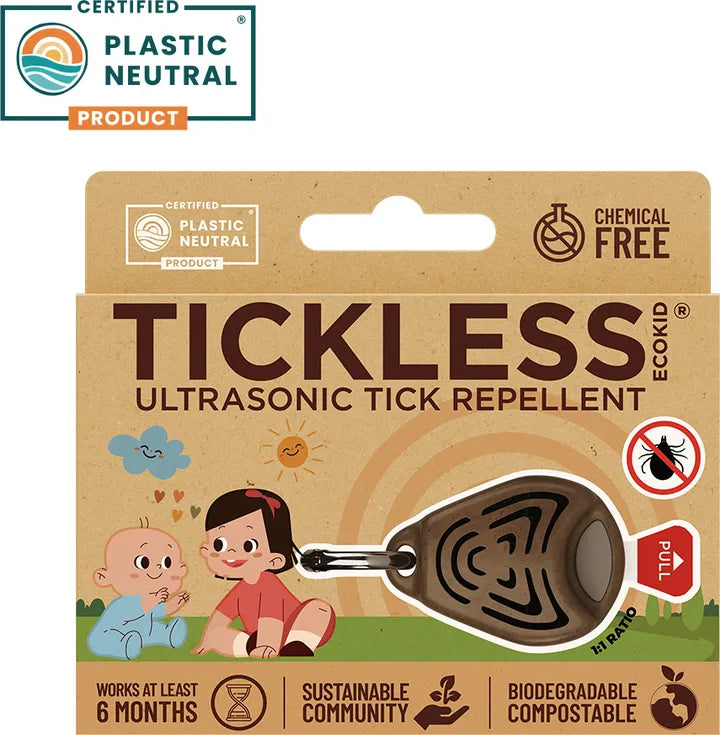 Tickless Baby/Kid Brown – kemikaliefri flåtbeskyttelse til børn
