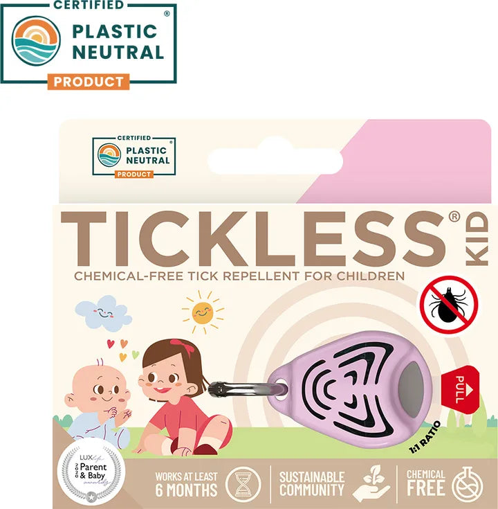 Tickless Baby/Kid Pink – kemikaliefri flåtbeskyttelse til børn