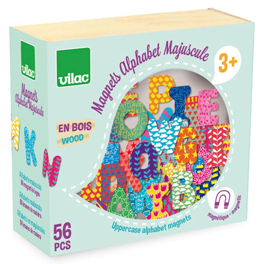 Vilac - Magneter - Store bogstaver (ikke æ, ø og å - 56 stk)
