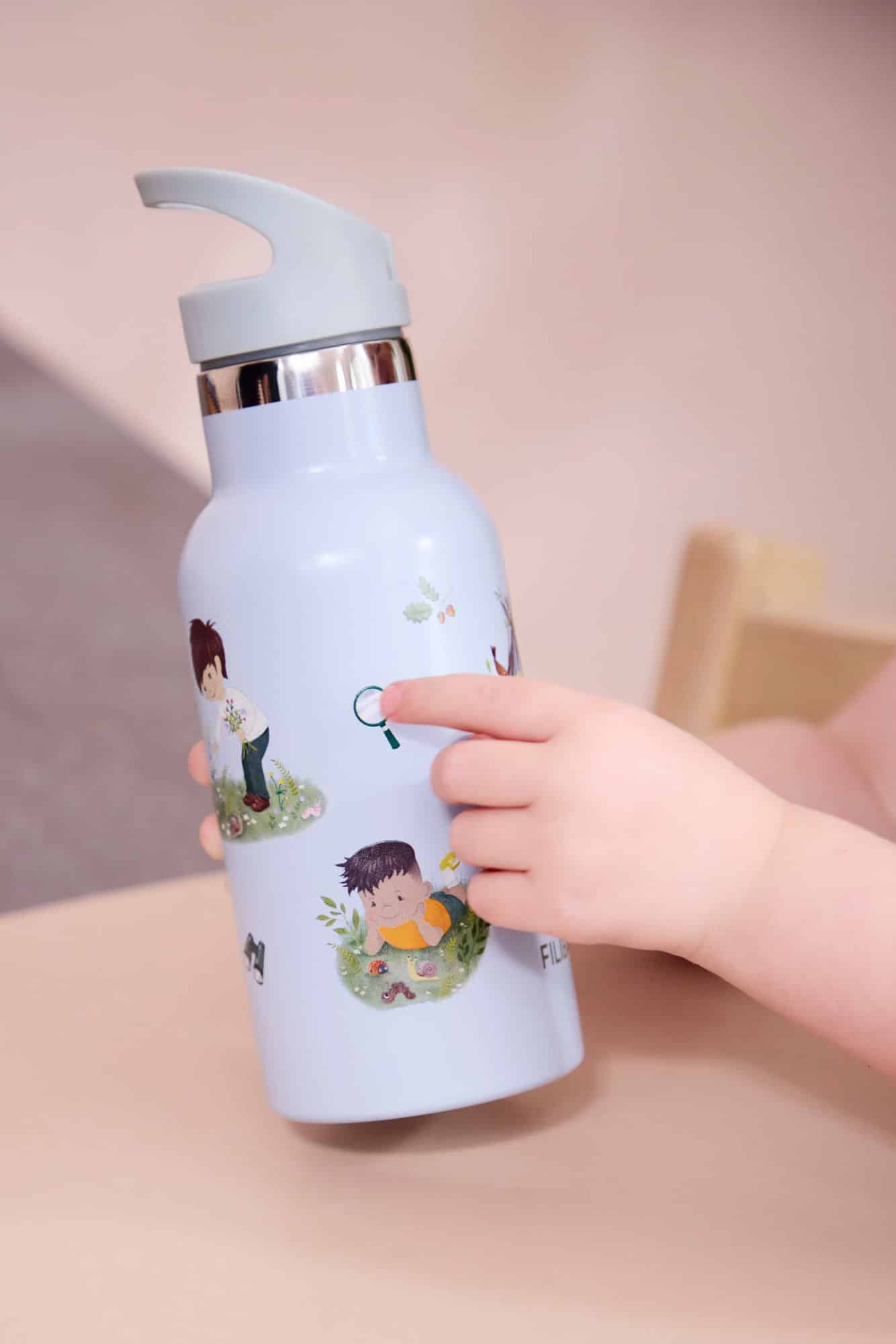 FILIBABBA - Drikkeflaske i rustfrit stål - Tiny Explorers
