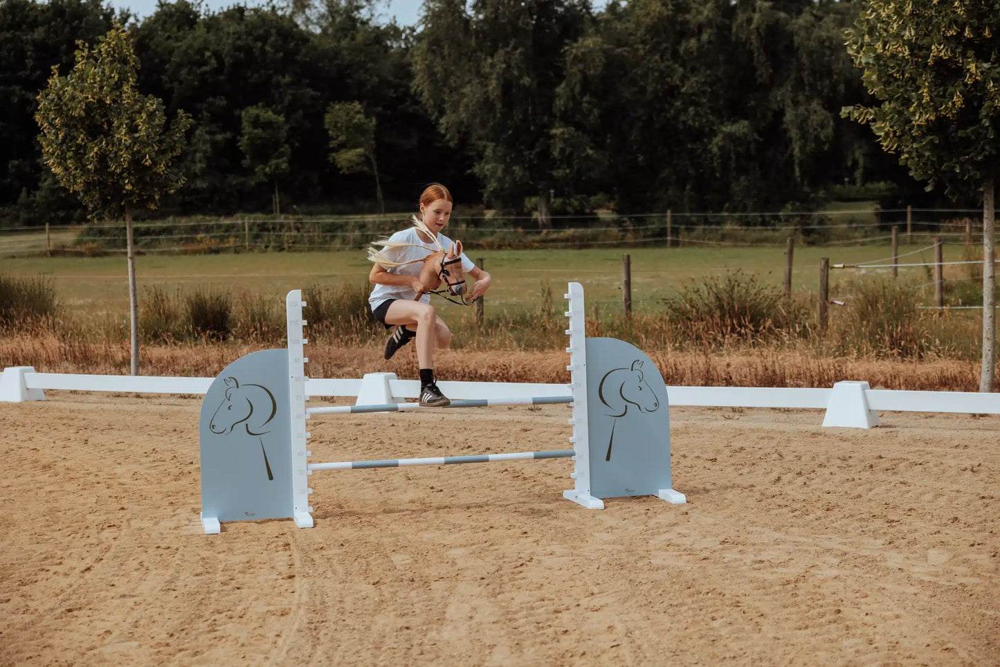 byASTRUP – Springbom Blå | Kæpheste Springbane Bom 150 cm