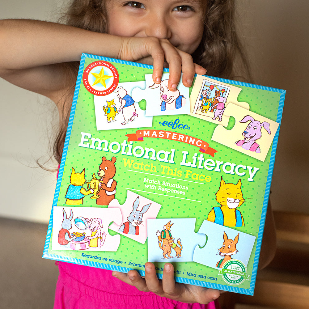 eeBoo - Leg & Lær puslespil - Læs ansigtsudtryk
