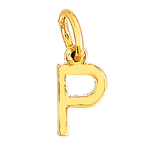 me&my BOX - Vedhaeng - Bogstav - P - Guldbelagt 18K