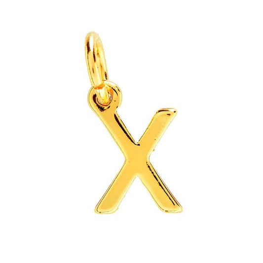 me&my BOX - Vedhaeng - Bogstav - X - Guldbelagt 18K