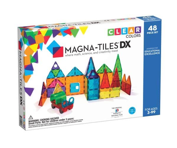 Magna-Tiles 48. stk. transparent deluxe sæt