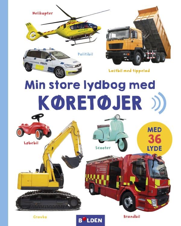 Min store lydbog med køretøjer