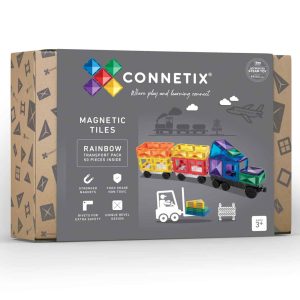 Connetix Magnetsæt – 50 dele – Rainbow Transport Pack