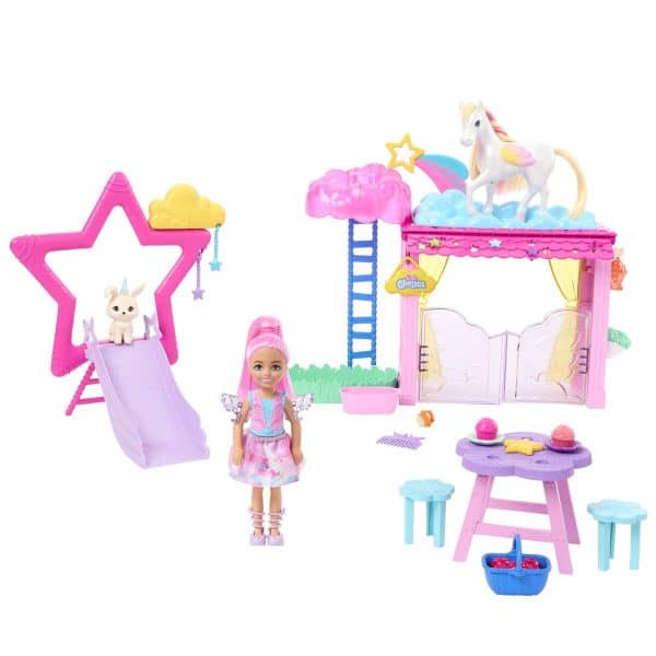 Barbie Touch of Magic Chelsea & Pegasus Playset