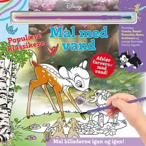 Disney - Mal med vand - Populære klassikere (bog med pensel - farvelæg igen og igen)