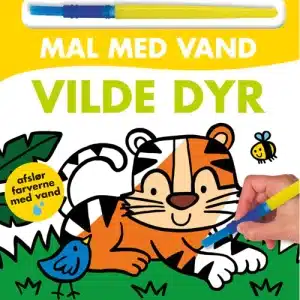 Mal med vand - Vilde dyr (papbog med pensel - farvelæg igen og igen)